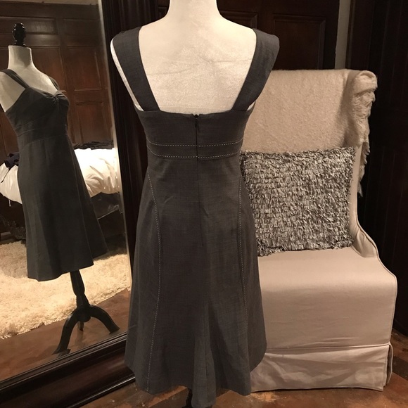 Rebecca Taylor Grey Sleeveless Dress, 8, EUC - Picture 3 of 6